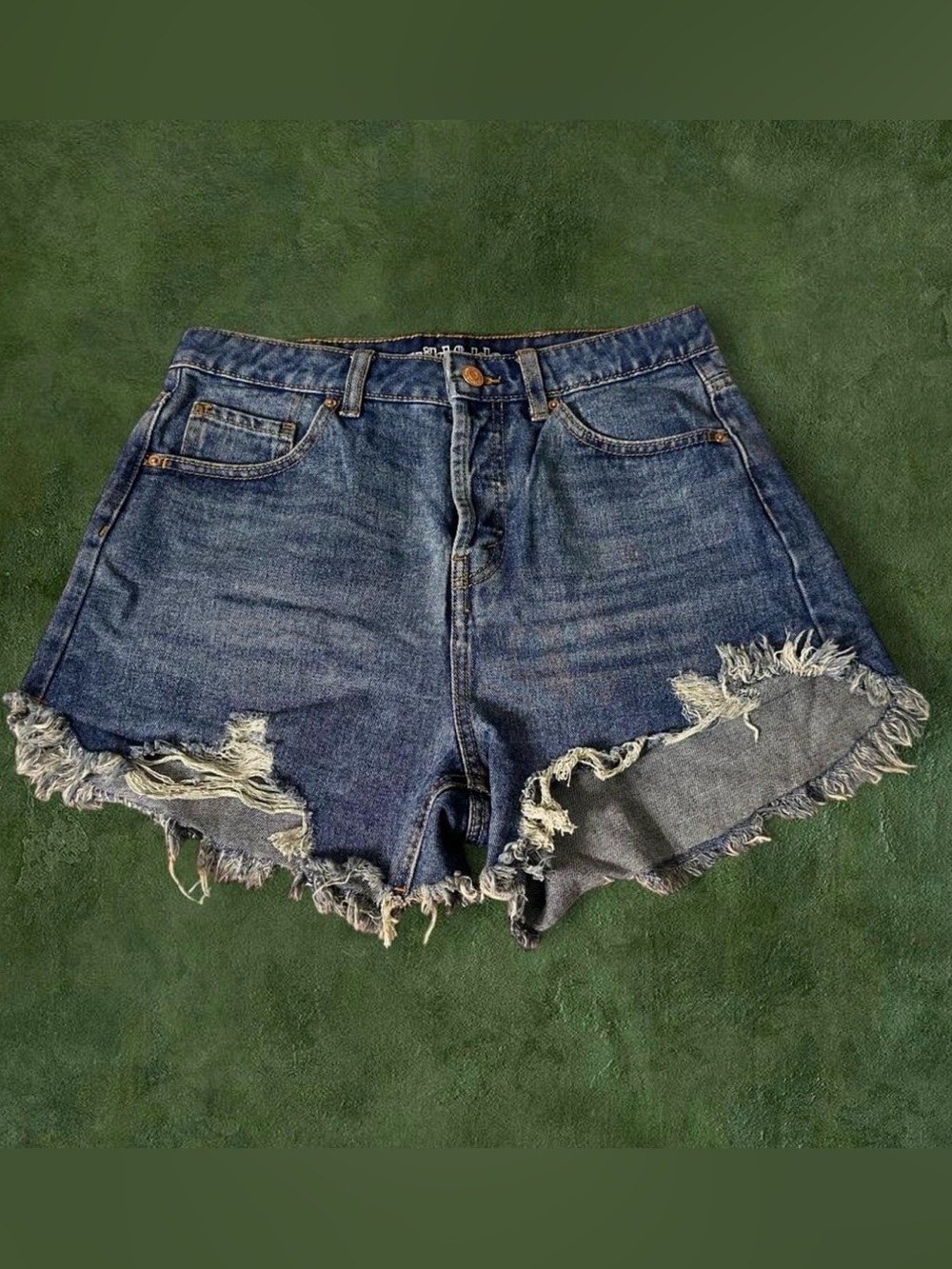 wild fable Dark Blue Distressed Denim Jean Shorts